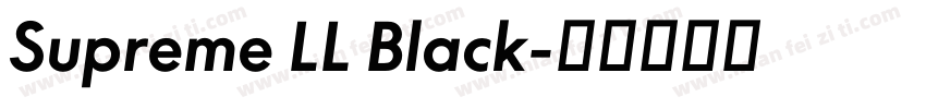 Supreme LL Black字体转换